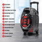 Rechargeable Portable Speaker | 8" Woofer | 2,600 Watts | Bluetooth, AUX - BLUE