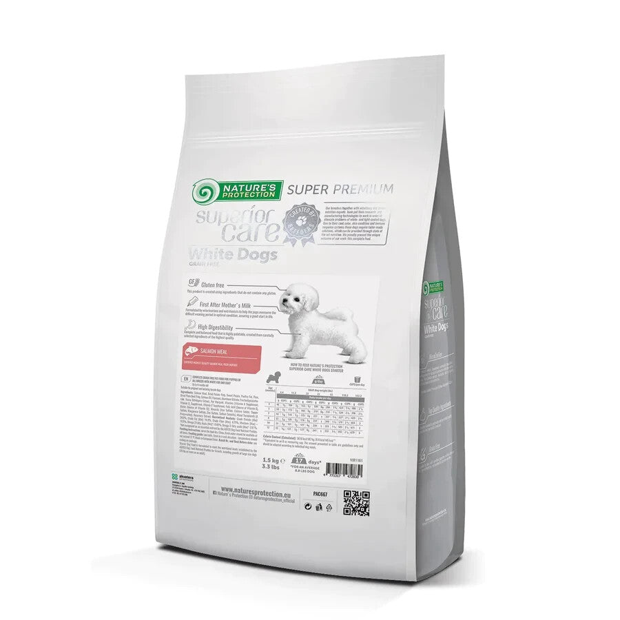 White Puppy All Breeds Grain Free Salmon dry dog food Premium Grainless Dry Feed