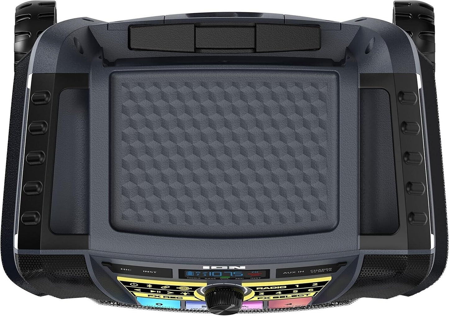 ION Block Rocker XL - Portable Bluetooth Outdoor Party Karaoke Speaker 220 Watts