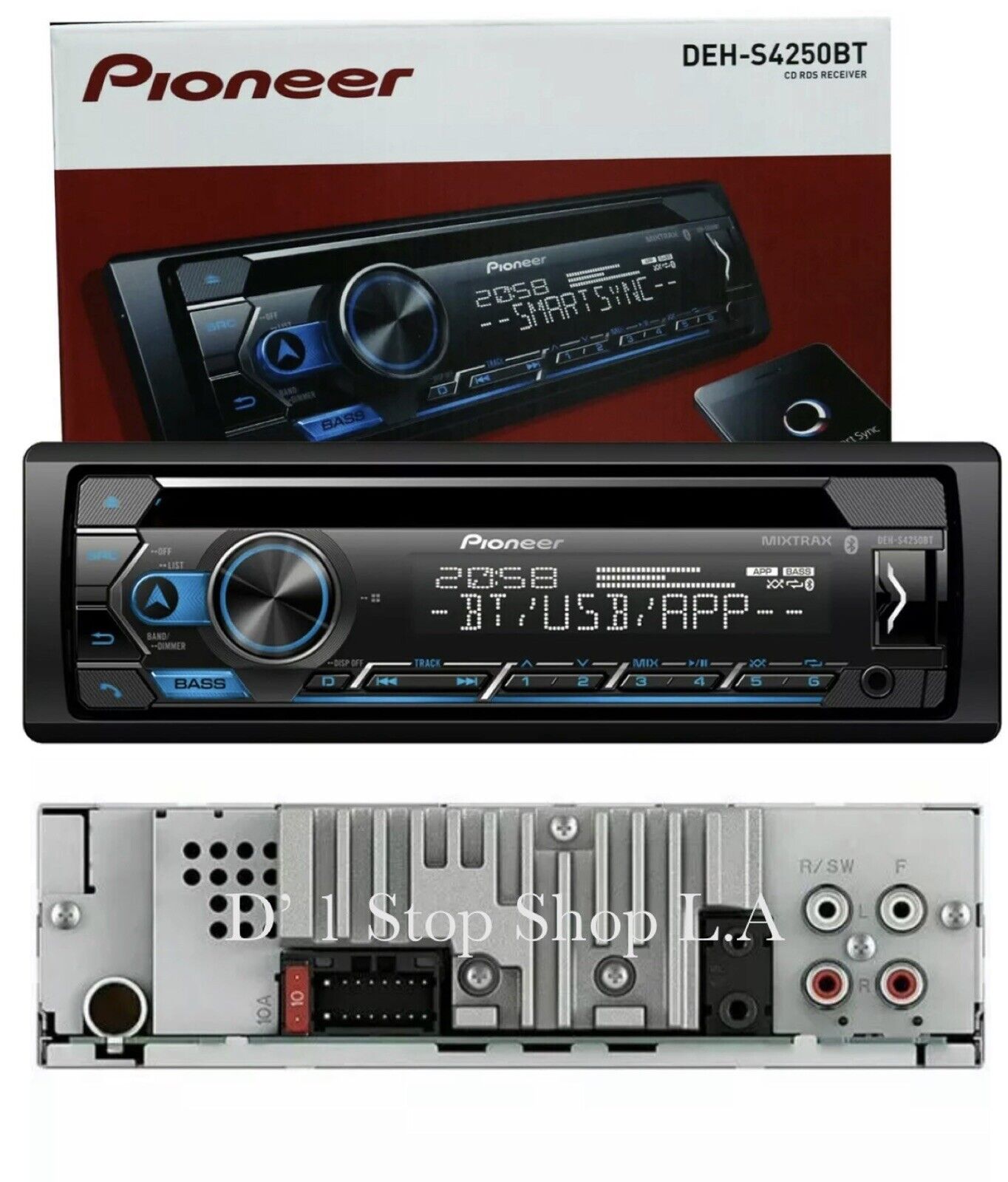 Pioneer DEH-S4250BT CD & Digital Media Receiver with Dual Bluetooth – NEW