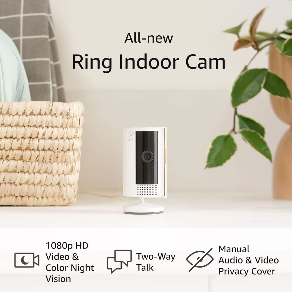 All-new RING Indoor Cam (2nd Gen) | 1080p HD Video & Color Night Vision, Two-Way