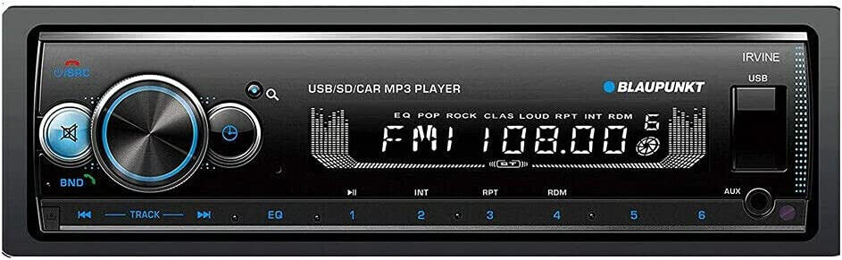 Blaupunkt IRVINE70 Multimedia 1-DIN Car Stereo MP3 Receiver USB AUX BLUETOOTH
