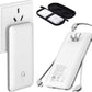 10000mAh Q Portable Charger, Ultra Slim USB C Power Bank, Built IN AC Wall Plug