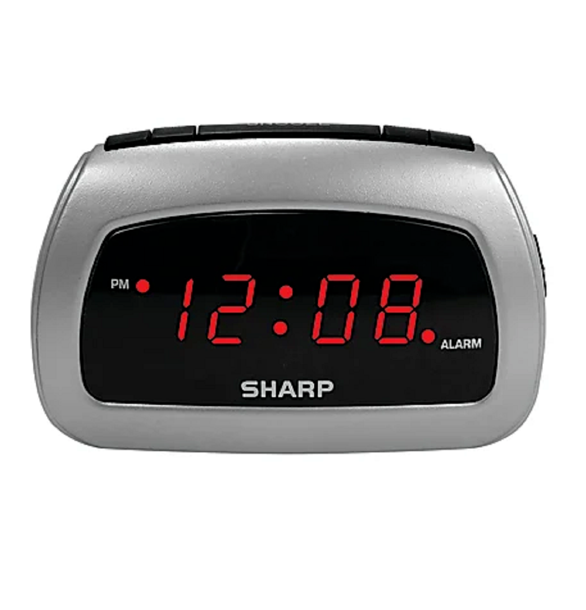 Sharp SPC085 Small Digital Alarm Clock w Battery Backup and Snooze Button