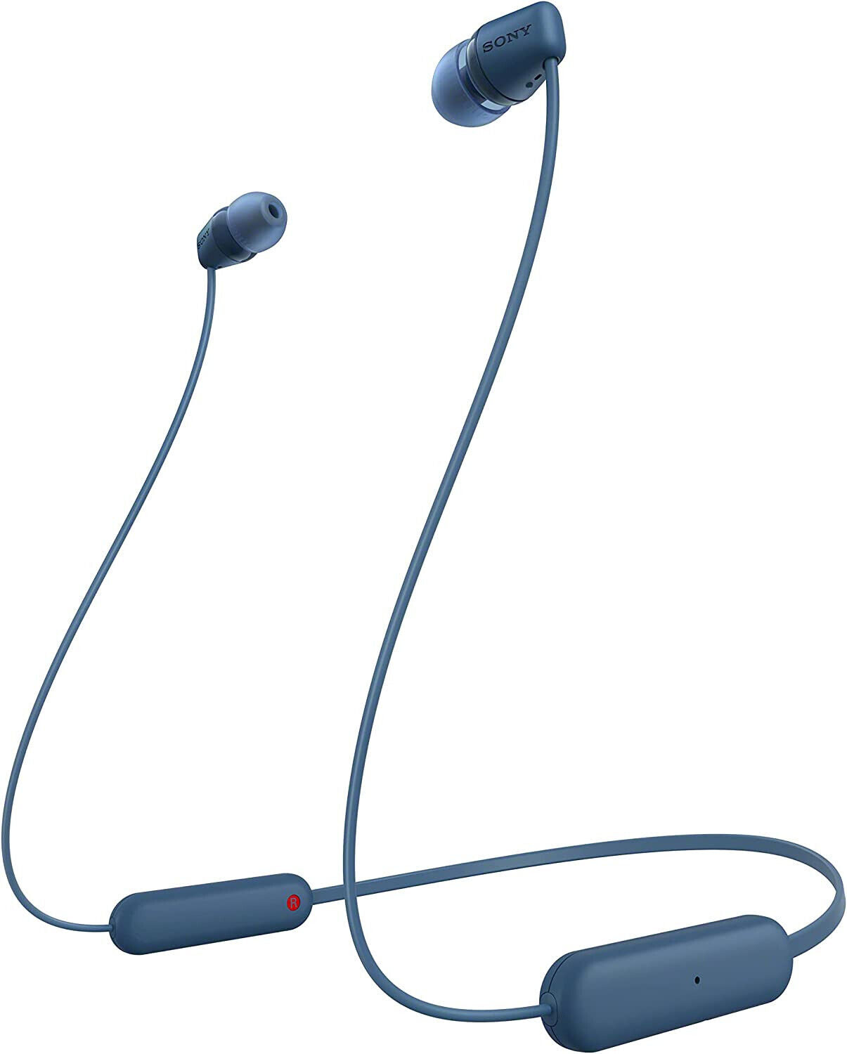 NEW BLUE Sony WC100 Wireless in-Ear Bluetooth Headphones with Built-in Mic -