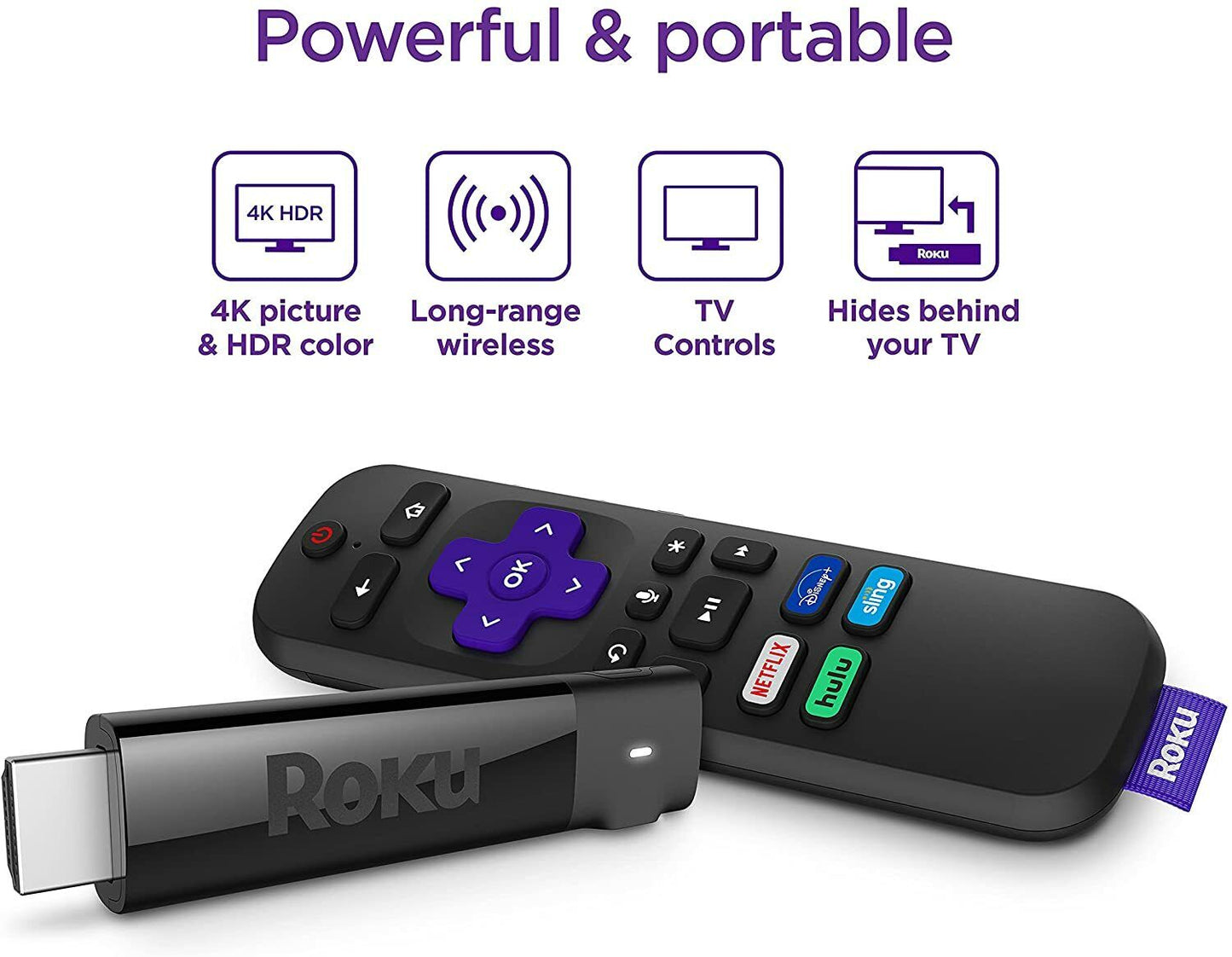 Roku Streaming Stick+ | HD/4K/HDR Streaming Device with Long-range Wireless NEW