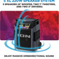 ION Block Rocker XL - Portable Bluetooth Outdoor Party Karaoke Speaker 220 Watts