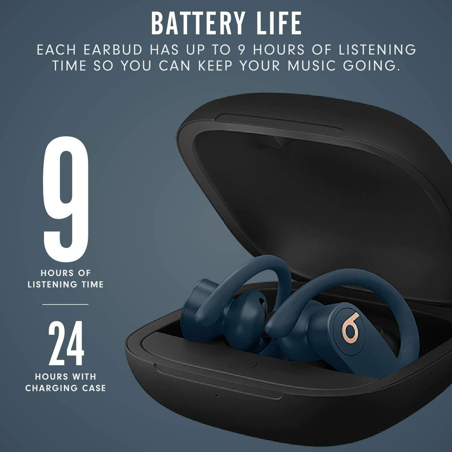 Powerbeats Pro Wireless Earbuds Apple H1 Chip Class 1 Bluetooth Headphones-NAVY