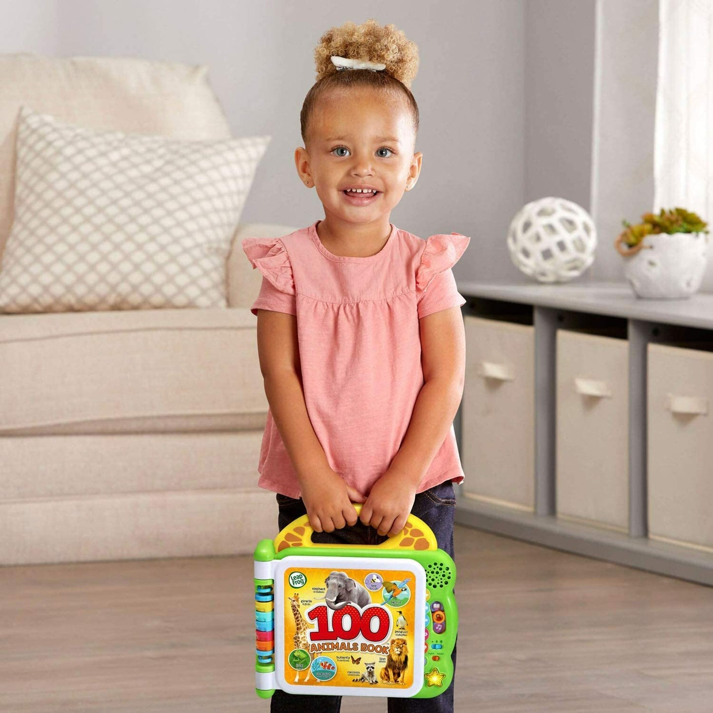 LeapFrog 100 Animals Book, Green Bilingual Book For Kids I BRAND NEW