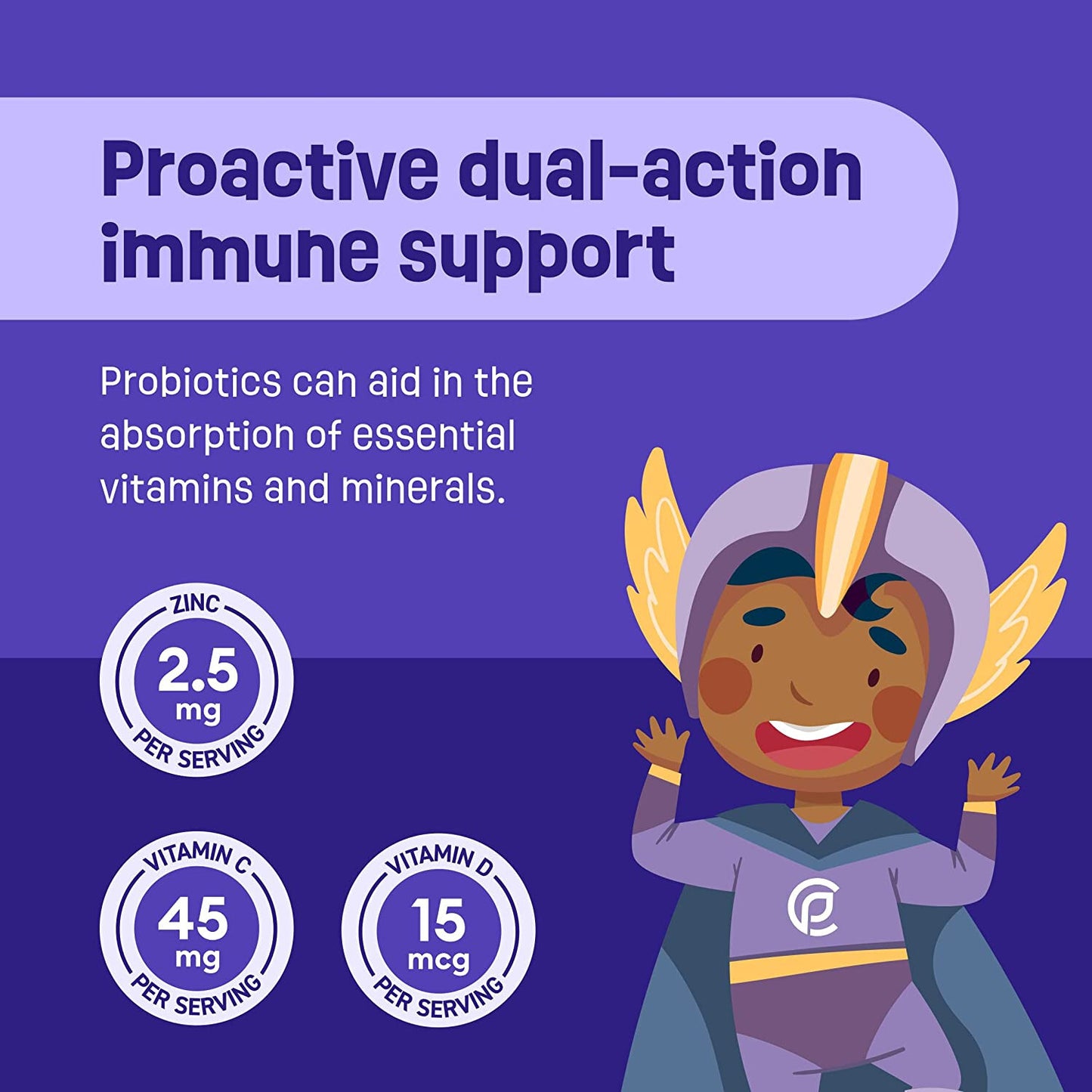 Probiotics for Kids 7 Diverse Strains Organic Prebiotics Vitamins & Minerals