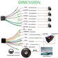 Double Din Car Stereo 7'' 1080P HD TouchScreen DPlay Universal Multimedia Player