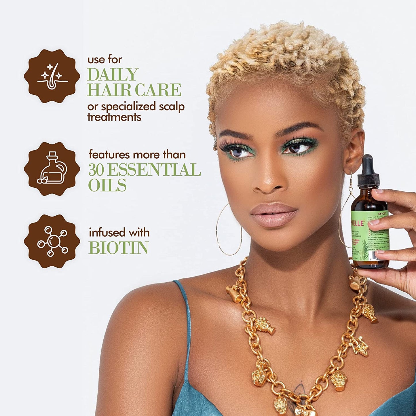 Mielle Organics Rosemary Mint Scalp & Hair Strengthening Oil With Biotin I NEW