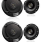 Kenwood KFC-S1666 300w 6.5" 2-Way Car Audio Door Coaxial Speakers 2 PAIRS