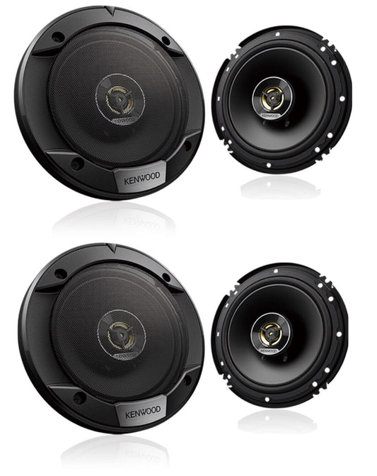 Kenwood KFC-S1666 300w 6.5" 2-Way Car Audio Door Coaxial Speakers 2 PAIRS
