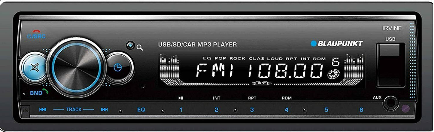 Blaupunkt IRVINE70 Multimedia 1-DIN Car Stereo MP3 Receiver USB AUX BLUETOOTH
