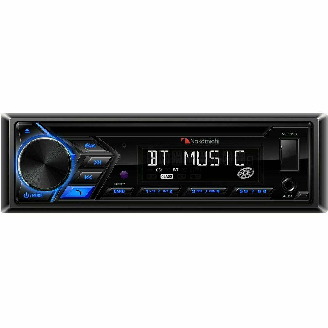 Nakamichi NQ811B Bluetooth CD USB AUX APPs Control AM/FM Car Stereo Receiver