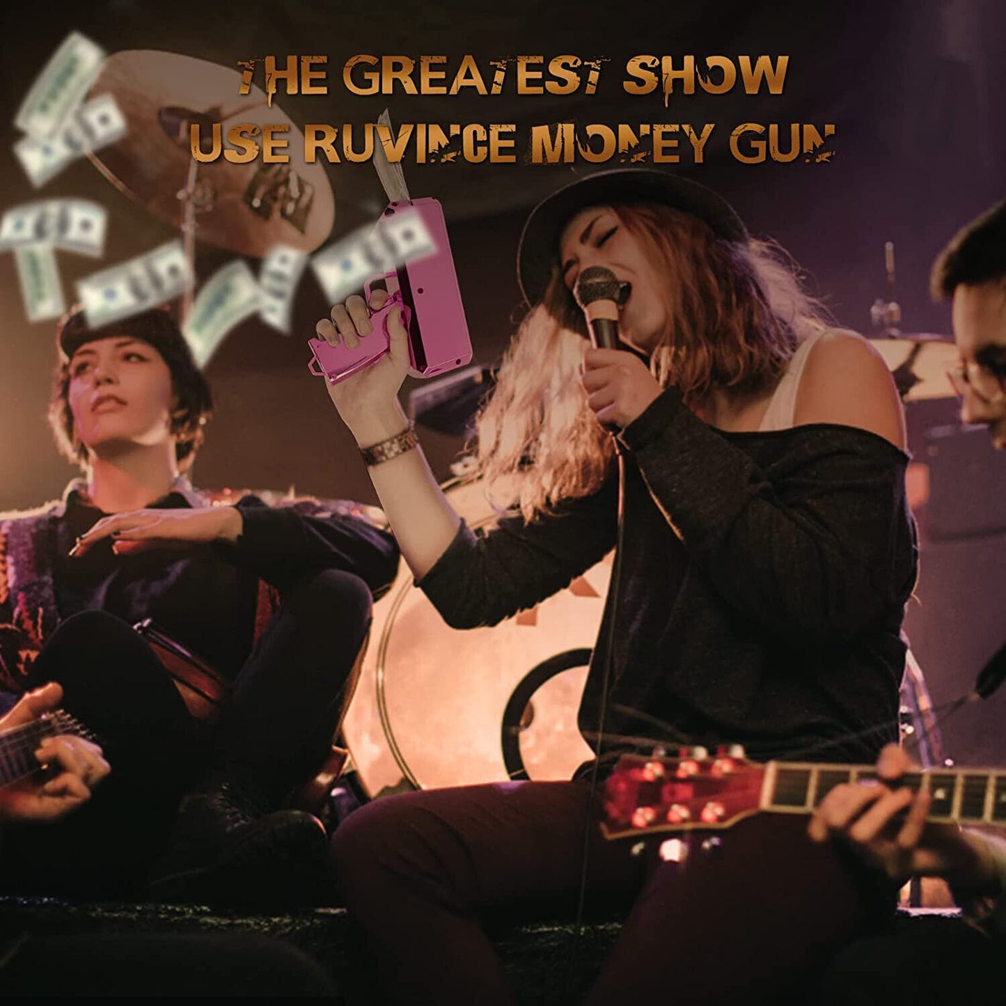 Prop Gun Make it Rain Money Gun for Movies That Look Real Handheld Cash Gun