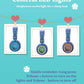 BLUE BTH03 Kids Bluetooth Headphones Safe Volume, Colorful LED Lights, 25 Hour