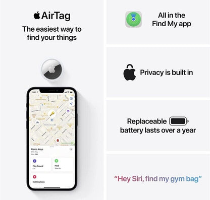 Real Apple 100% Authentic Air Tag Tracker for keys, remote, cars important items