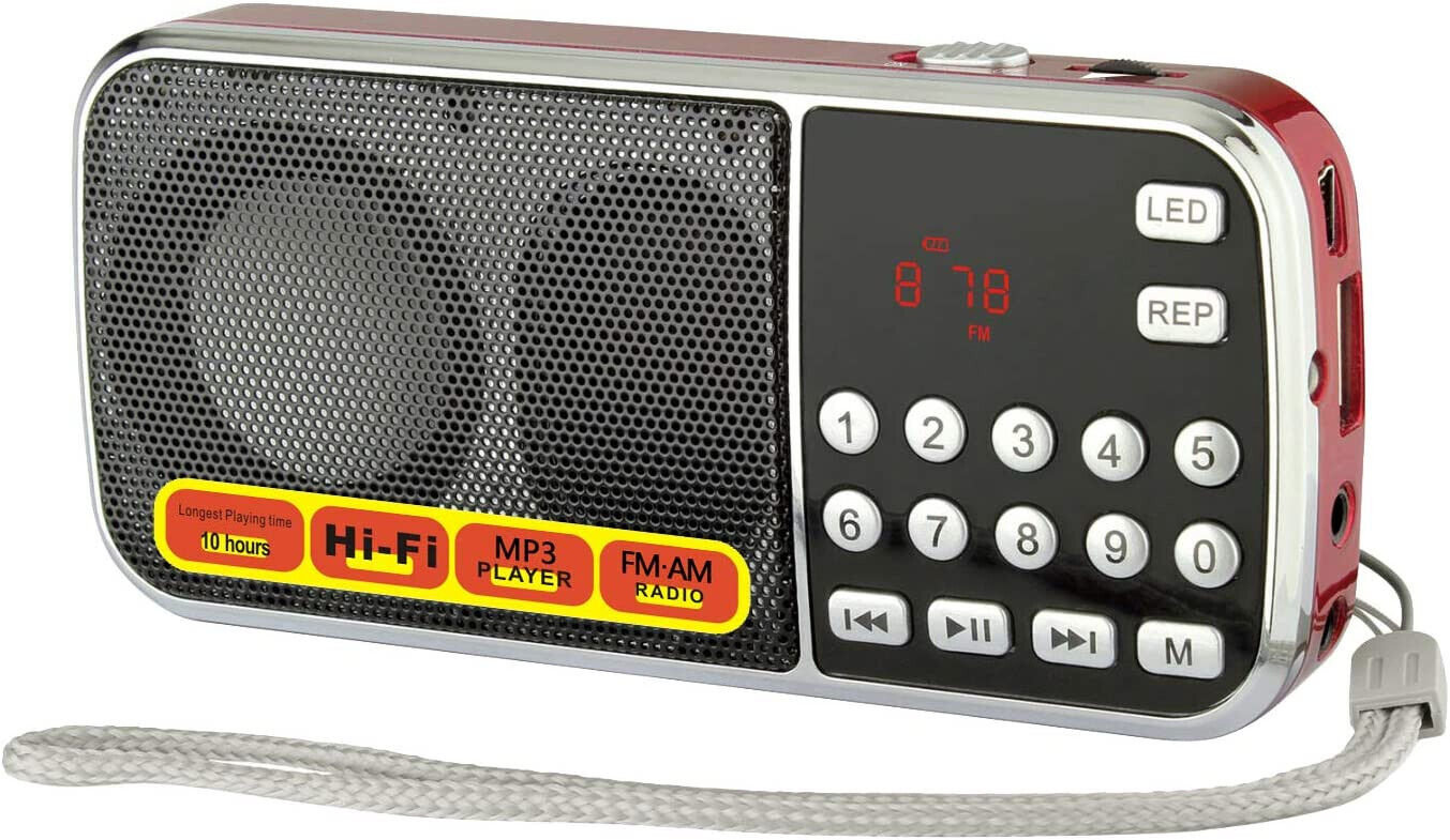 Portable Mini USB FM Radio Speaker Music Player Micro SD/TF Card for PC iPod Pho