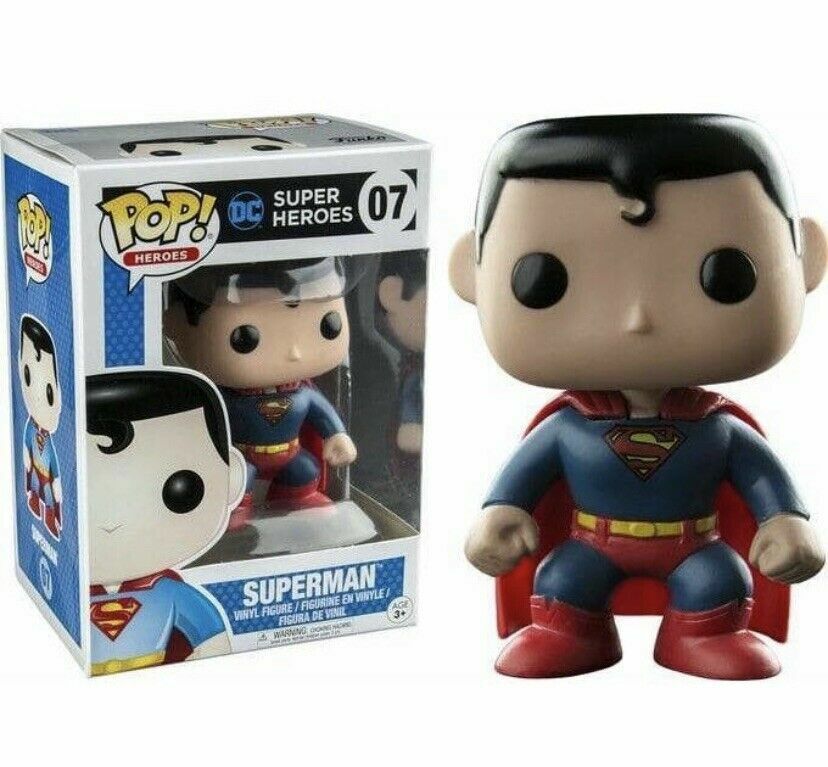 FUNKO POP! HEROES :DC SUPER HEROES SUPERMAN(07) VINYL BRAND NEW