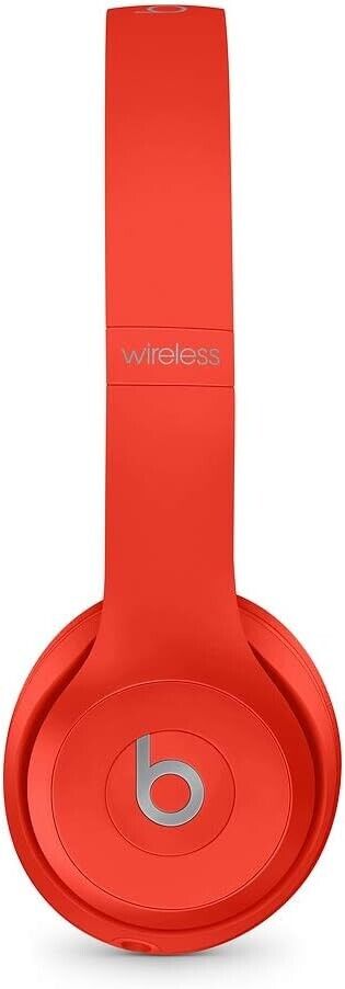 Beats Solo3 Wireless On-Ear Bluetooth Headphones Apple W1 Chip Class 1 - RED
