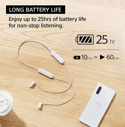 NUWE BLOU Sony WC100 Draadlose in-oor Bluetooth-oorfone met ingeboude mikrofoon -