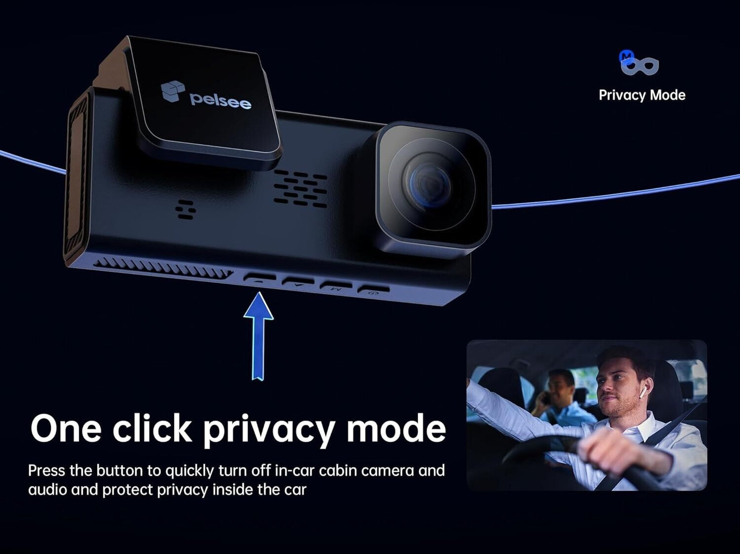 Pelsee Dash Cam and Rear View Camera | Complete Vehicle Surveillance Solution