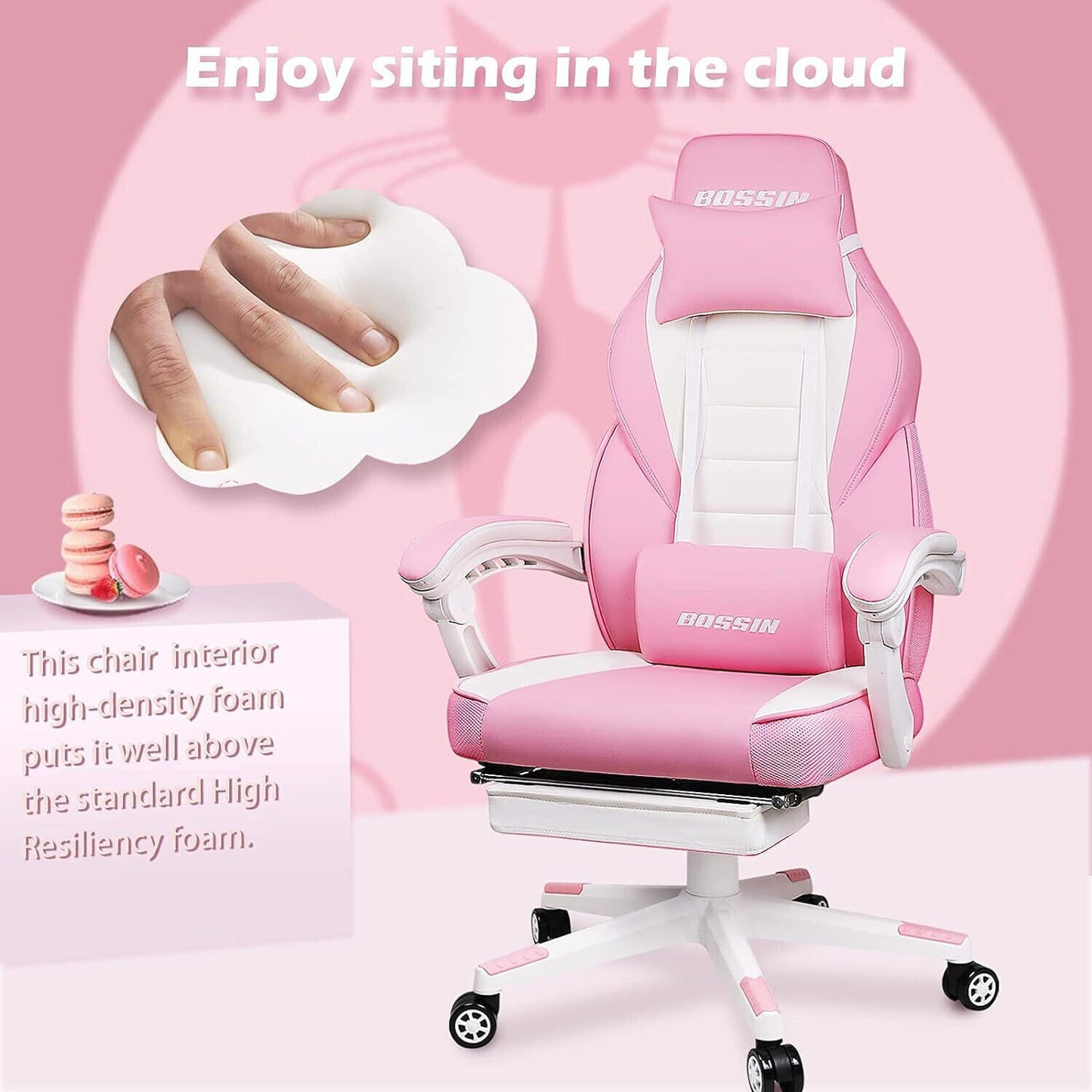 Big and Tall Gaming Chairs for Adults Ergonomic Video Game Chairs with footrest