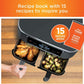 Ninja Dualzone Air Fryer Foodi 6-in-1 8 Quart, with 2 Crisper Plates, 2 Baskets