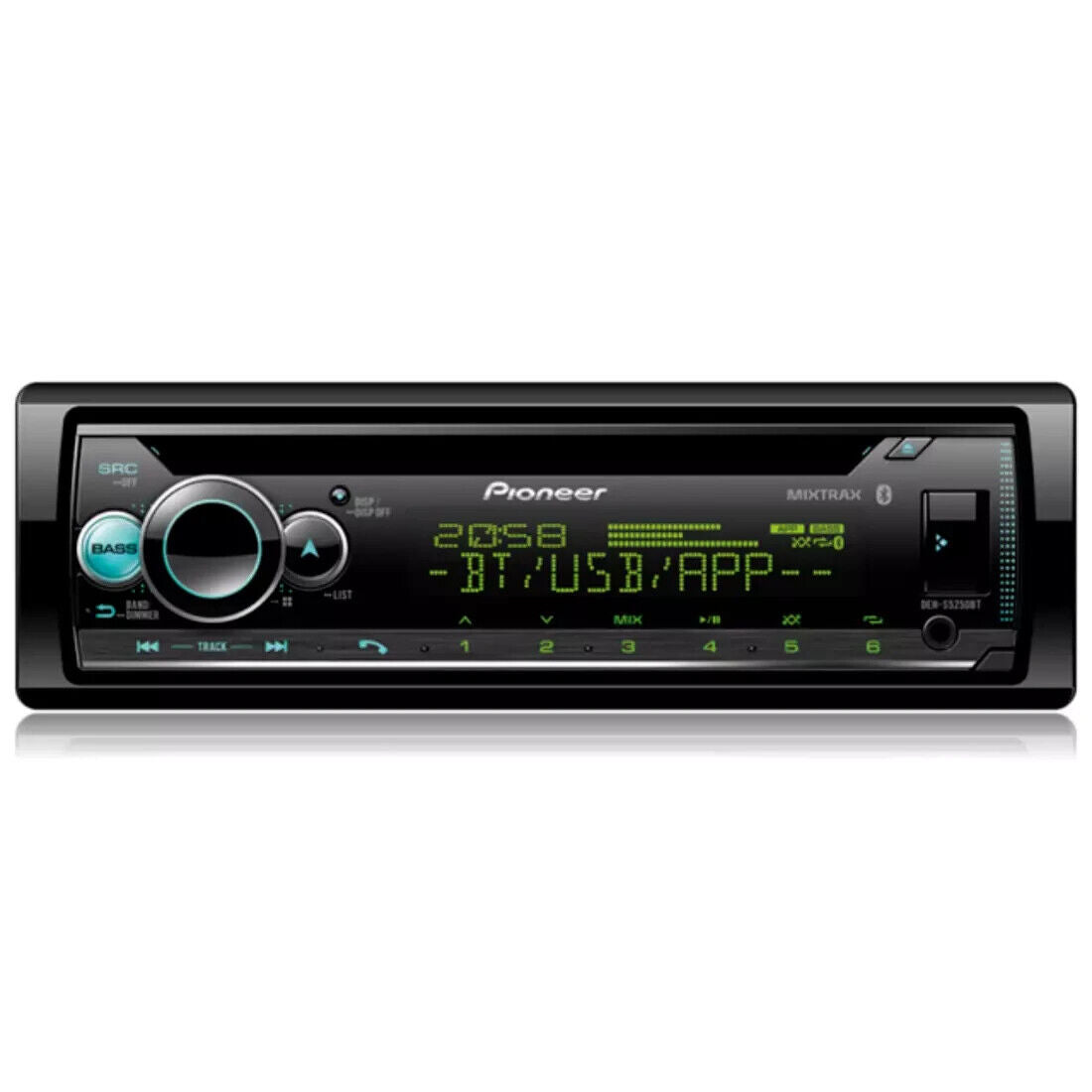 Pioneer DEH-S5250BT Shortwave Bluetooth FM AM SW RDS USB IPod Car Stereo Radio