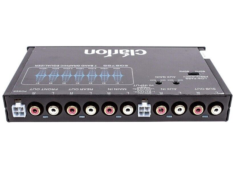 NEW CLARION EQS755 7-BAND Car Audio Graphic Equalizer 3.5mm  RCA Aux Input