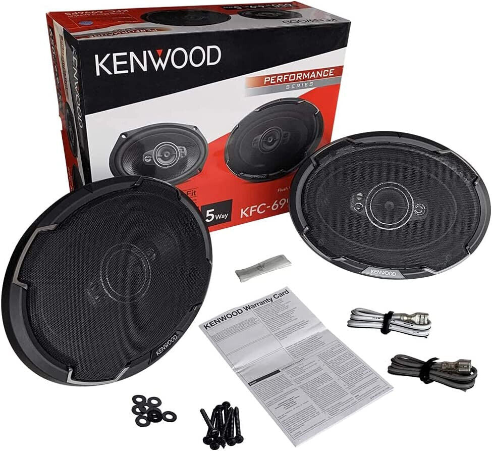 Kenwood KFC-PS6996EX Performance 6 x 9" 5-Way 700W Car Audio Speakers KFC-6996PS