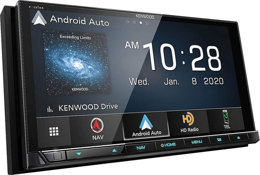 Kenwood eXcelon Reference 6.8" DVD-navigasie-ontvanger versoenbaar met CarPlay