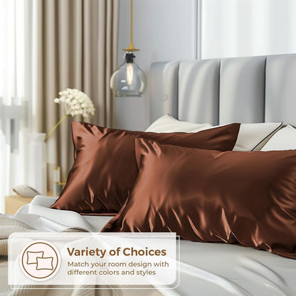 Satin Lakens Hotel Luukse Syagtige Bed Ekstra Sag 1800 Mikrovesel - KONINGGROOTTE