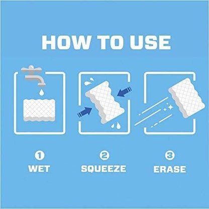 Mnr. Clean Magic Eraser Oorspronklike Skoonmaakblokkies met Durafoam, Wit, 6 Tel
