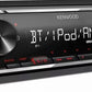 Kenwood KMM-BT205 Single Din Bluetooth Front USB AUX Digital Media Receiver NEW