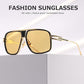 Sunglasses Men Women Unisex  Goggle Alloy Big Frame Metal Punk Style Shield