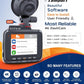 ROVE R2-4K Dash Cam Built-in WiFi 6 GPS Car Dashboard Camera Recorder