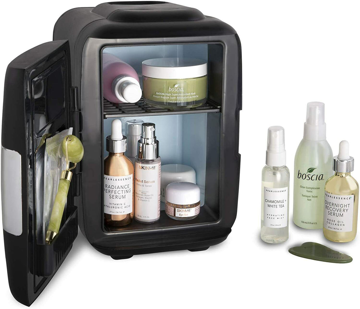 Mini Fridge for Car, Travel Office Desk & Dorm Room 4L Can Electric Plug BLUE