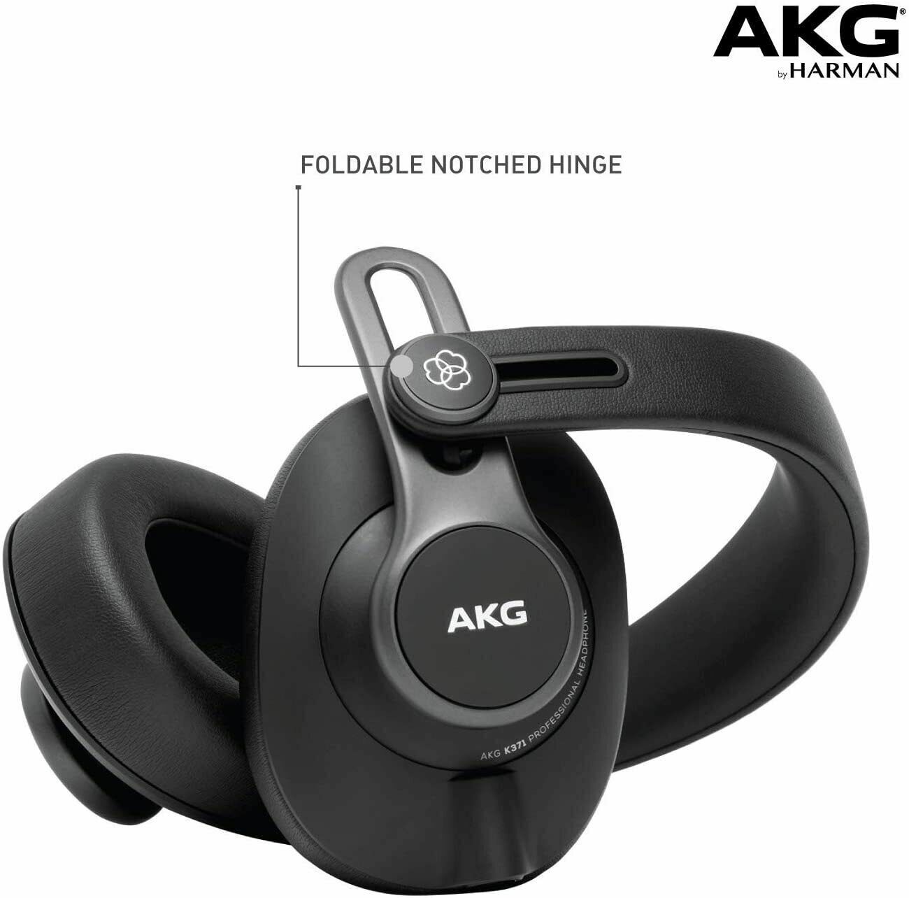 AKG K371 Over-Ear Oval Closed-Back Studio Professional LOUD Headphones I NEW