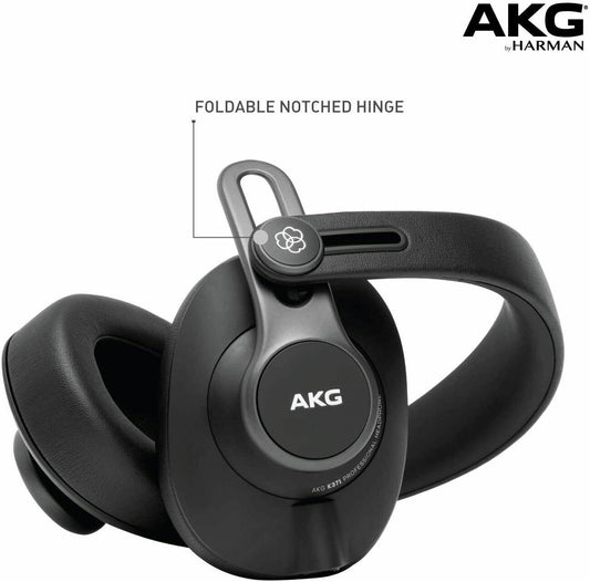 AKG K371 Over-Ear Oval Closed-Back Studio Professional LOUD Headphones I NEW