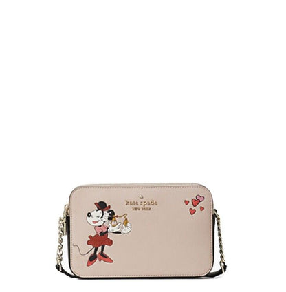 KATE SPADE NEWYORK BEPERKTE UITGAWE DISNEY MINNIE DUBBELRITS KRUISLYF VROUESAK
