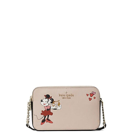 KATE SPADE NEWYORK LIMITED EDITION DISNEY MINNIE DOUBLE ZIP CROSSBODY WOMEN BAG