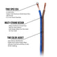 NEW Skar Audio 12 Gauge AWG Audio Speaker Wire - 100 Feet (Blue/Brown)