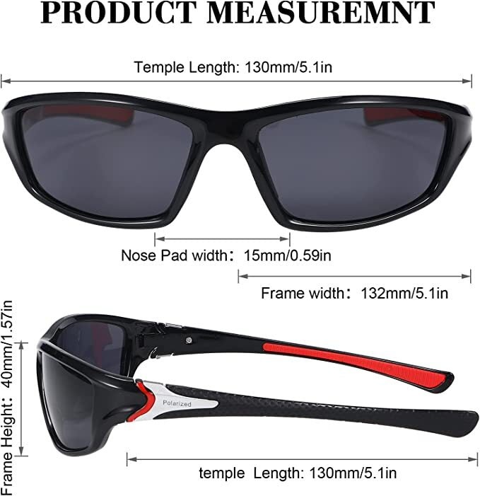 4 Pairs Unisex Polarized Sunglasses UV Protection Sports Driving Glasses Sports