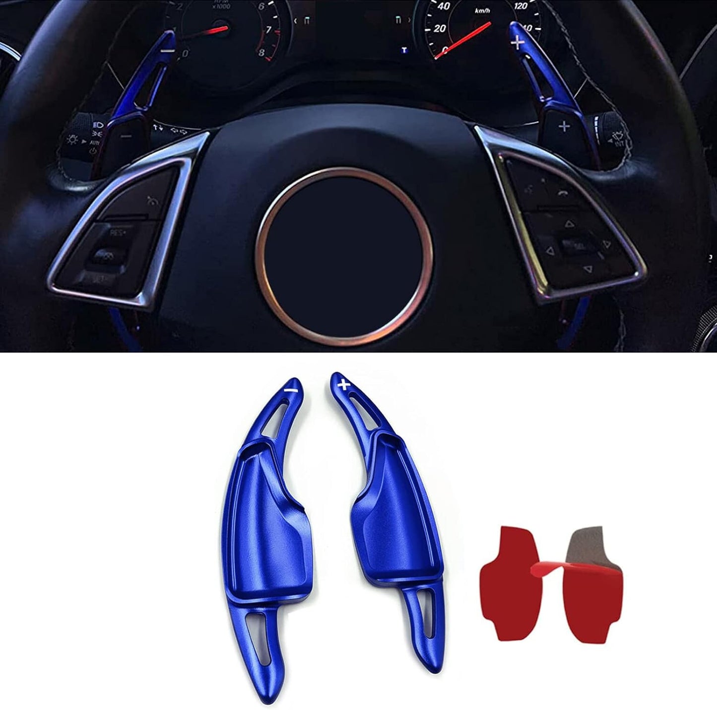14-20 C7 Corvette Camaro Red Steering Wheel Paddle Shifter ExtensionsFor Chevy