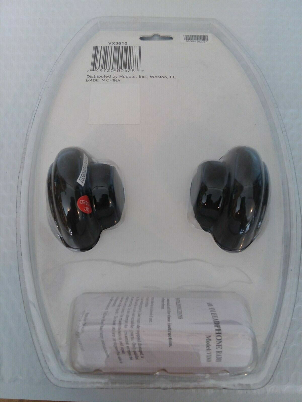 Portable Walkman Radio Vextra VX3610 Built-in AM/FM Radio Headphones Head Set