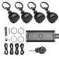 BRAND NEW CRUISE X Weather-Resistant 4-Channel UTV Car Audio LOUD Speaker System