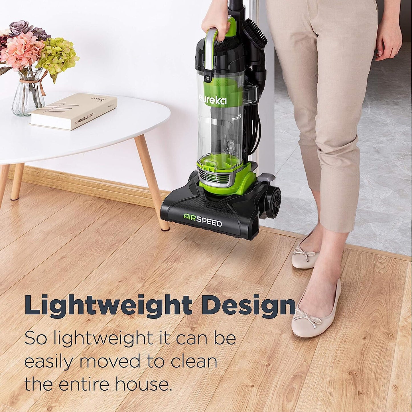 Upright Carpet Floor Airspeed Ultra-Lightweight Vacuum Eureka Powerful Bagless